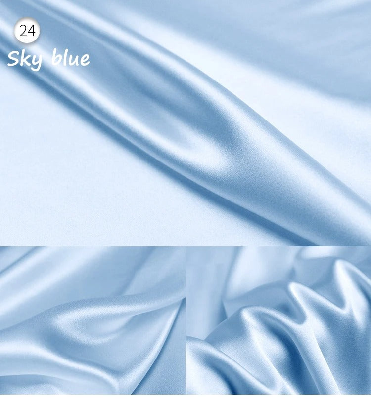 Stretch Mulberry Silk Charmeuse Satin Fabric 95% Silk 5% Spandex – 19 Momme | 42″ Wide – DIY Bridal Eveningwear Fabric