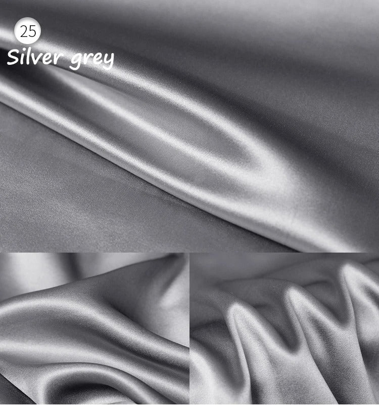 Stretch Mulberry Silk Charmeuse Satin Fabric 95% Silk 5% Spandex – 19 Momme | 42″ Wide – DIY Bridal Eveningwear Fabric