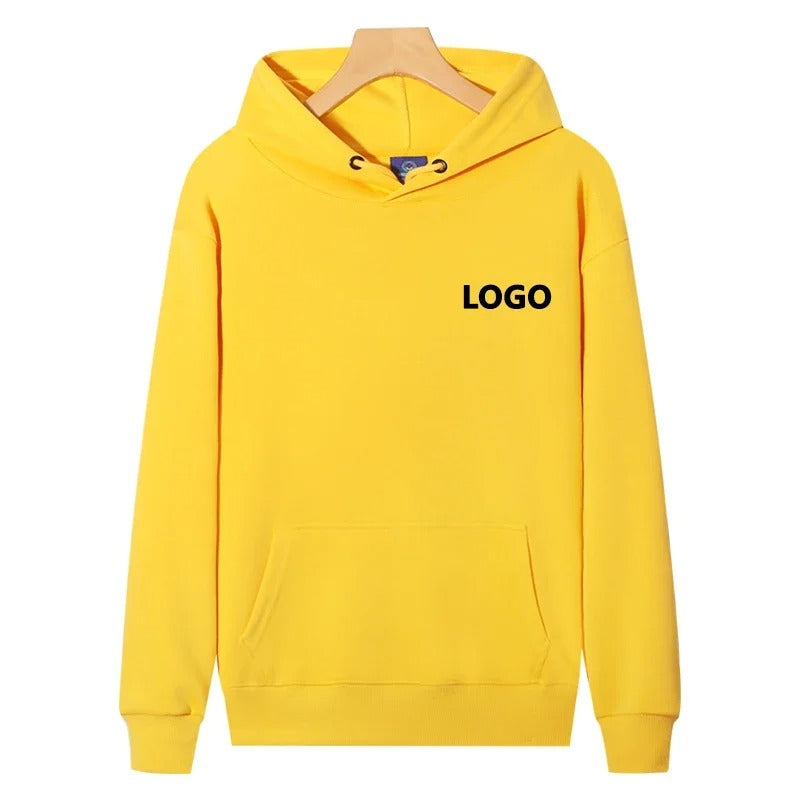 Hoodie mit individuellem Logo – Streetwear-Pullover aus 60 % Baumwolle | Personalisierter Unisex-Sweatshirt