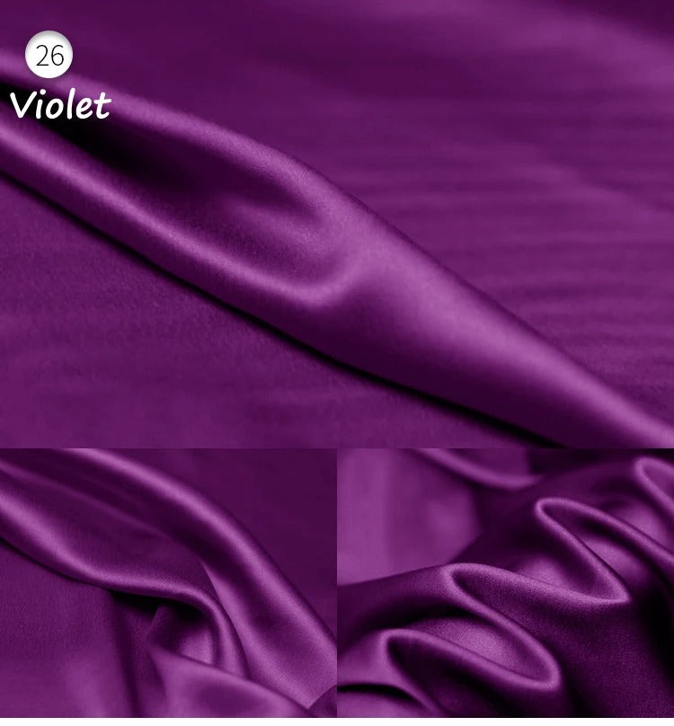 Stretch Mulberry Silk Charmeuse Satin Fabric 95% Silk 5% Spandex – 19 Momme | 42″ Wide – DIY Bridal Eveningwear Fabric