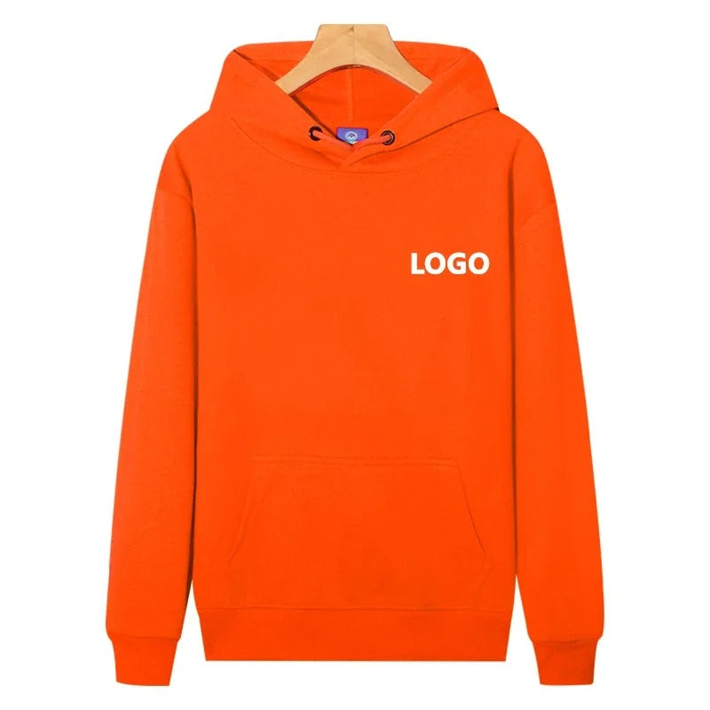 Hoodie mit individuellem Logo – Streetwear-Pullover aus 60 % Baumwolle | Personalisierter Unisex-Sweatshirt