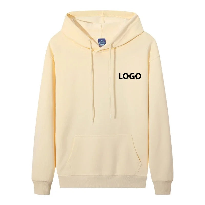 Hoodie mit individuellem Logo – Streetwear-Pullover aus 60 % Baumwolle | Personalisierter Unisex-Sweatshirt