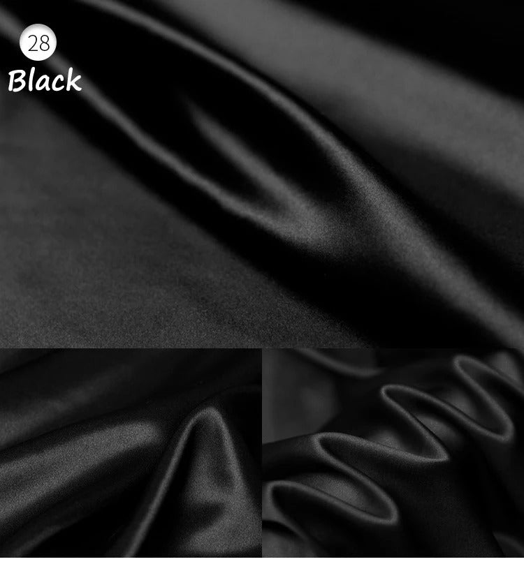 Stretch Mulberry Silk Charmeuse Satin Fabric 95% Silk 5% Spandex – 19 Momme | 42″ Wide – DIY Bridal Eveningwear Fabric