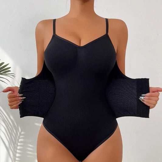 Firm Tummy Control Thong Bodysuit Shapewear – Women’s Waist Trainer Body Shaper with Zipper Belt / 30% OFF AT CHECKOUT
