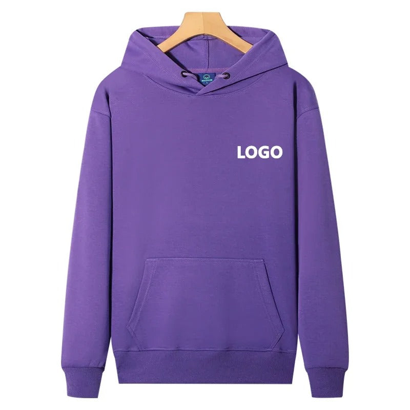 Hoodie mit individuellem Logo – Streetwear-Pullover aus 60 % Baumwolle | Personalisierter Unisex-Sweatshirt