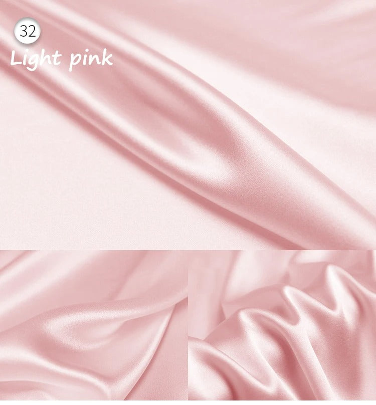 Stretch Mulberry Silk Charmeuse Satin Fabric 95% Silk 5% Spandex – 19 Momme | 42″ Wide – DIY Bridal Eveningwear Fabric