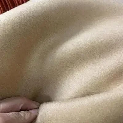 Double-Sided Wool-Cashmere Blend Fabric – Soft Smooth Cloth by the Metre for Autumn/Winter Coats DIY Sewing Material