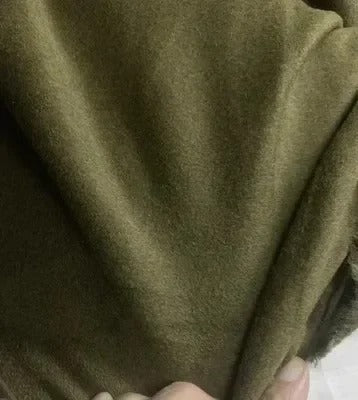 Luxury Wool-Cashmere Blend Fabric – Thick Warm Cloth for Winter Coats, DIY Sewing Material (by the Yard)