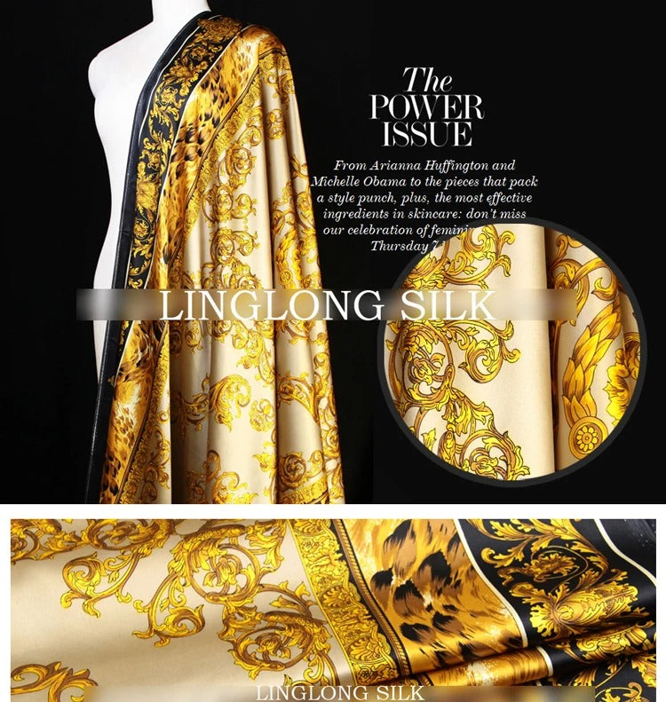 Luxury Mulberry Silk Stretch Satin Fabric 19 momme + 🚚 Free Worldwide Delivery