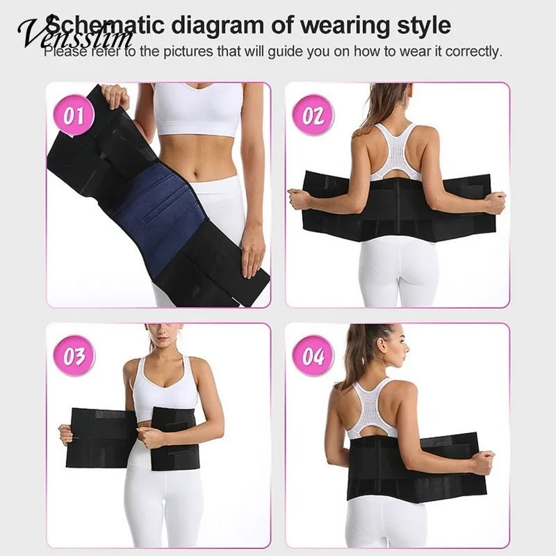 Neopren-Taillenformer für Damen, Figurformender Gürtel zur Gewichtsreduktion, Bauchweggürtel, Shapewear für Damen, Sauna-Schweißband, Korsettbinder