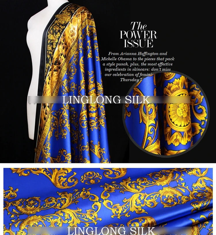 Luxury Mulberry Silk Stretch Satin Fabric 19 momme + 🚚 Free Worldwide Delivery