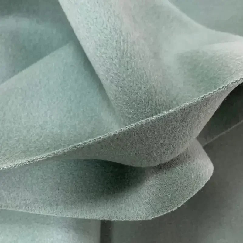 Double-Sided Wool-Cashmere Blend Fabric – Soft Smooth Cloth by the Metre for Autumn/Winter Coats DIY Sewing Material