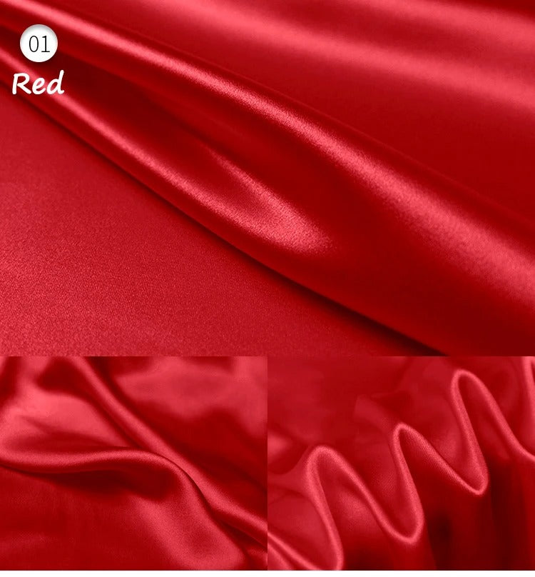 Stretch Mulberry Silk Charmeuse Satin Fabric 95% Silk 5% Spandex – 19 Momme | 42″ Wide – DIY Bridal Eveningwear Fabric